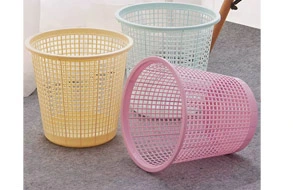 perforated trash can plastic shell